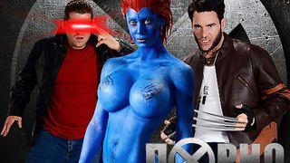 Nicole Mystique reitet Charles und Xander abwechselnd in diesem Parodie-Video